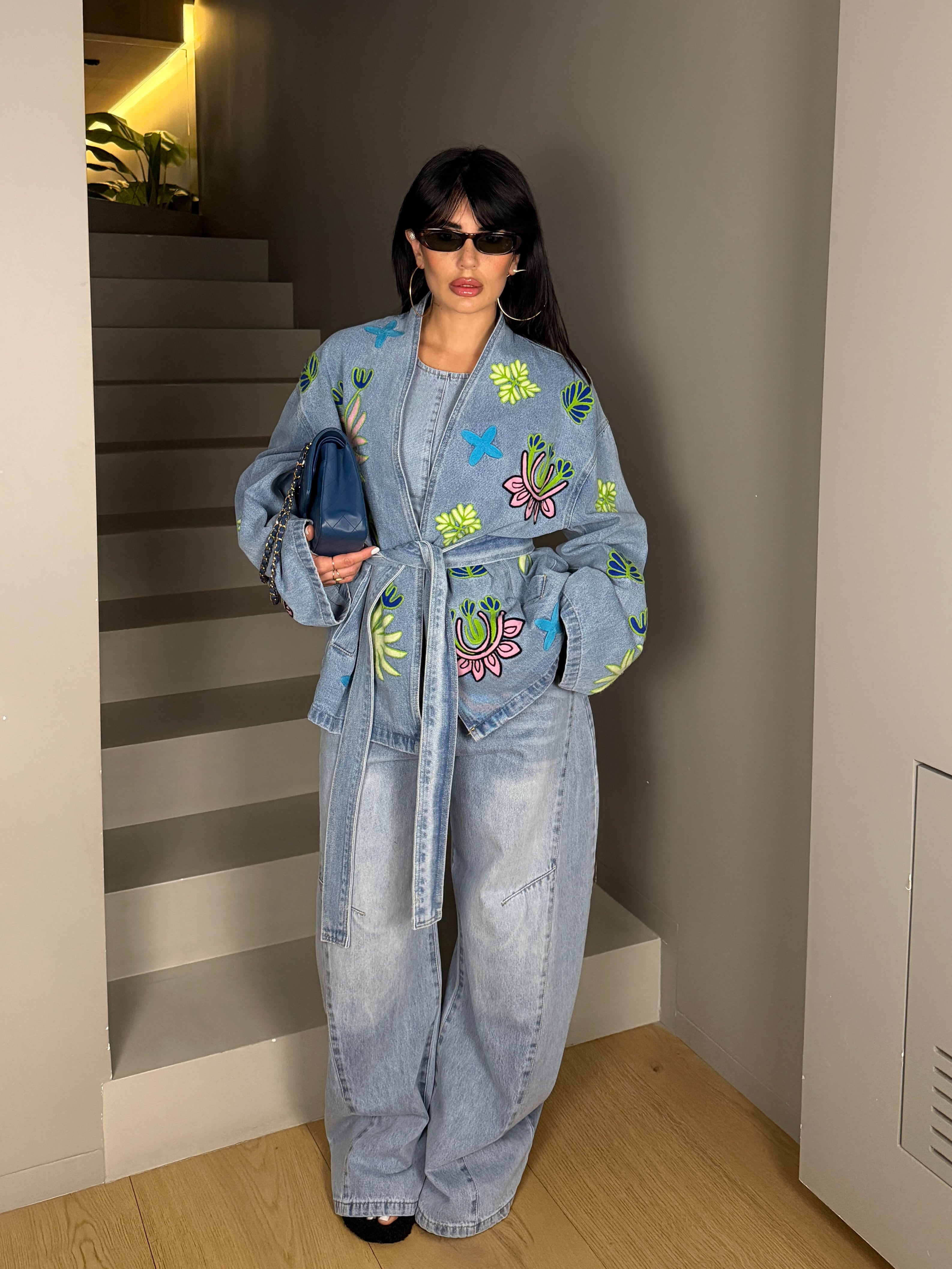KIMONO DENIM CACTUS