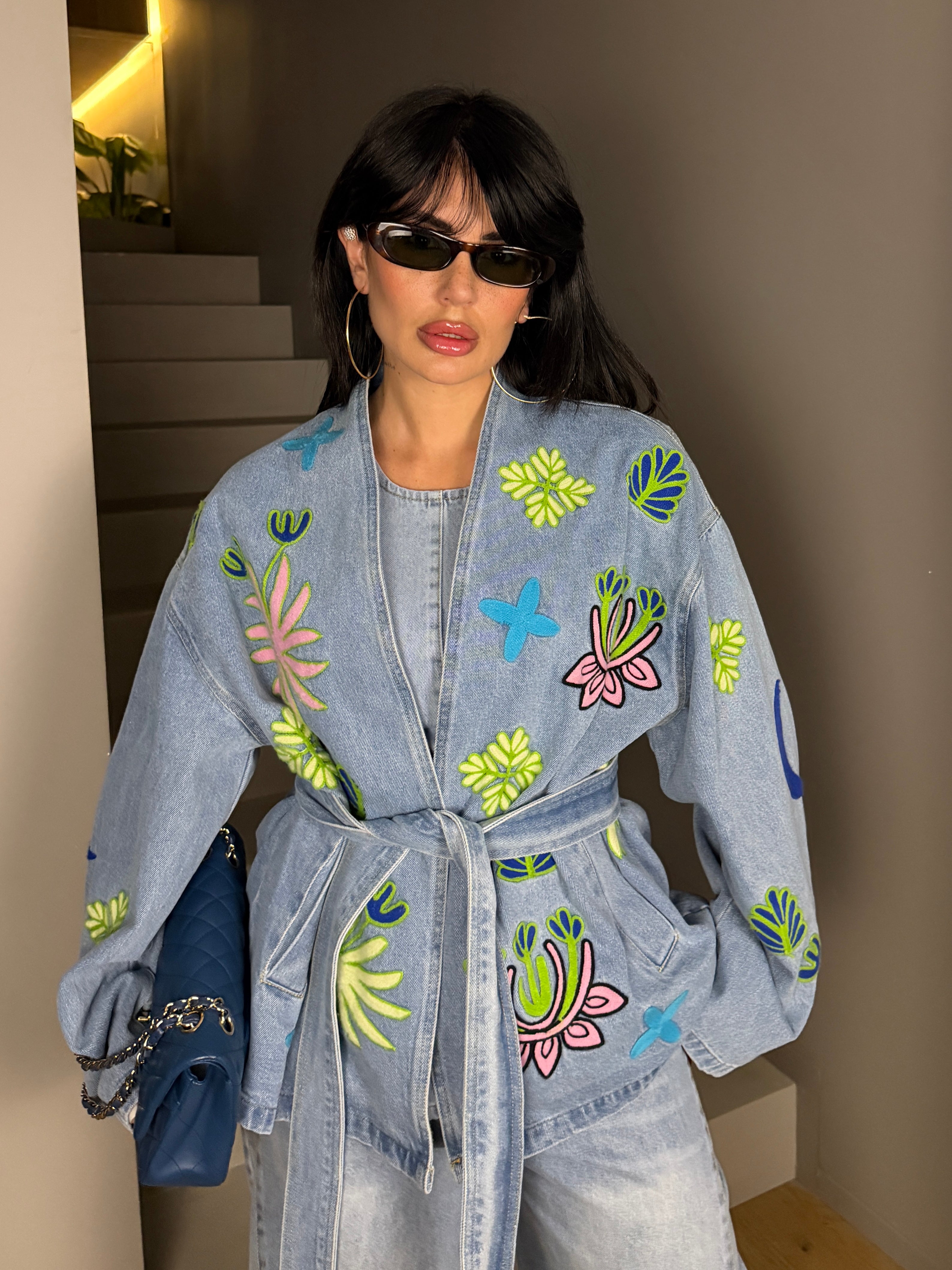 KIMONO DENIM CACTUS