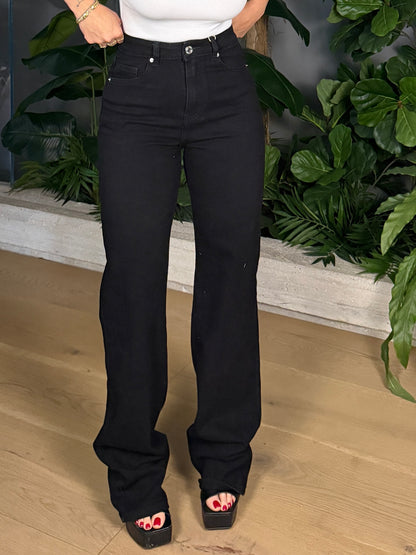 JEANS GAMBA DRITTA BLACK