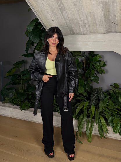 JEANS GAMBA DRITTA BLACK