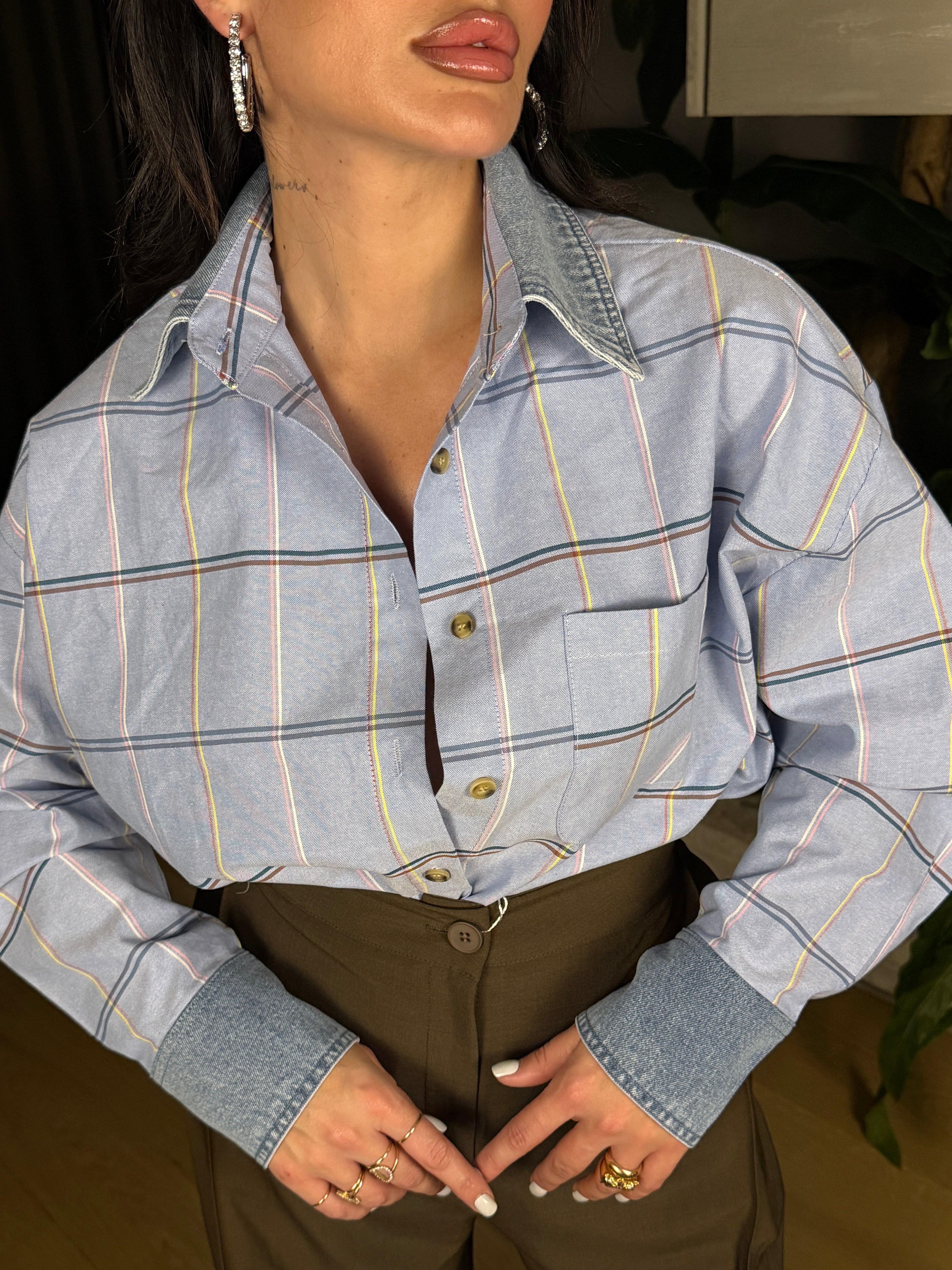 CAMICIA CONTRASTO