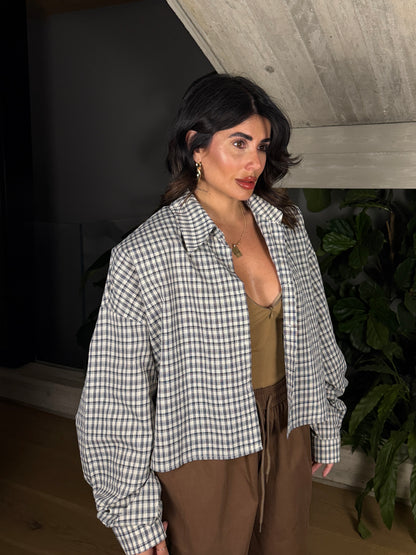 CAMICIA MAXI SPALLINA QUADRI