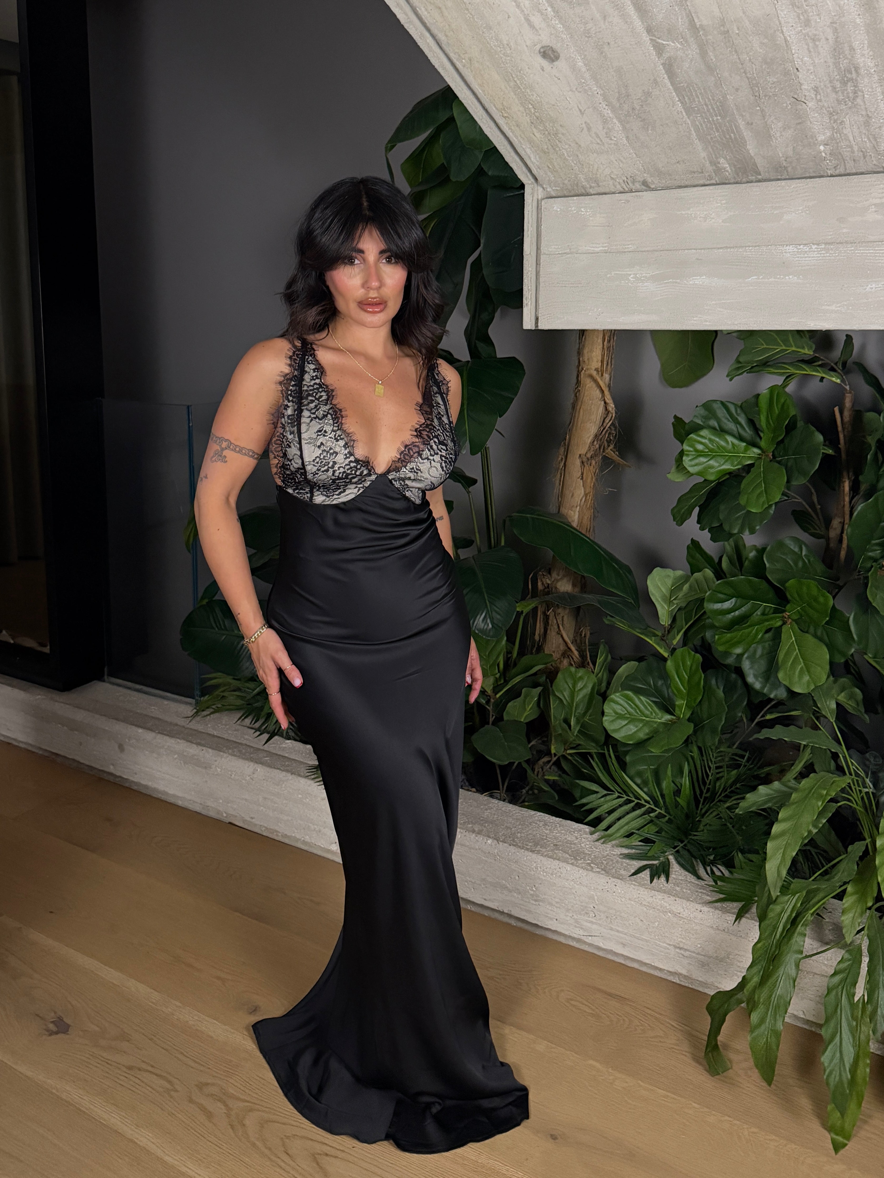 LONG DRESS SATIN MANILA