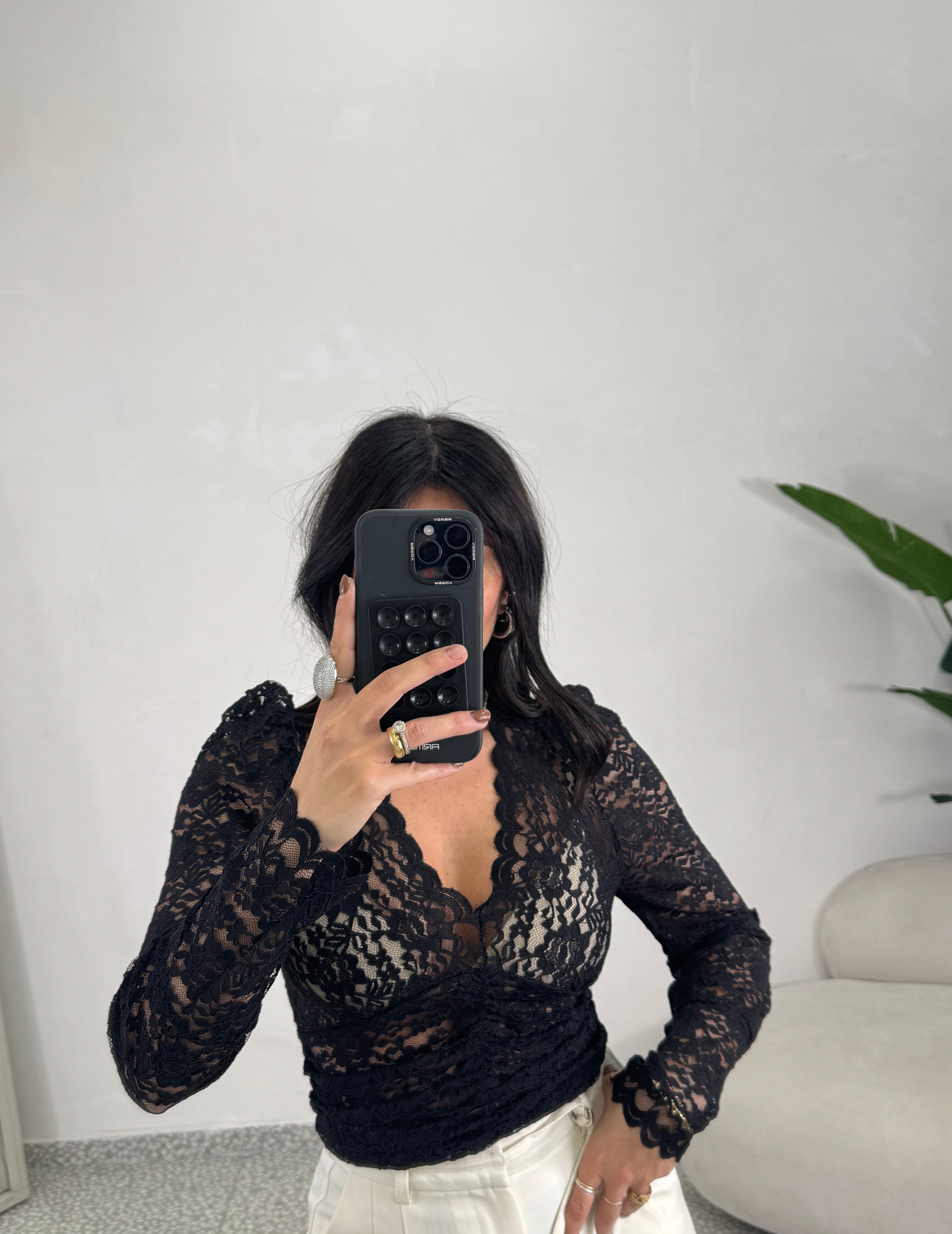 Maglia in pizzo Michelle