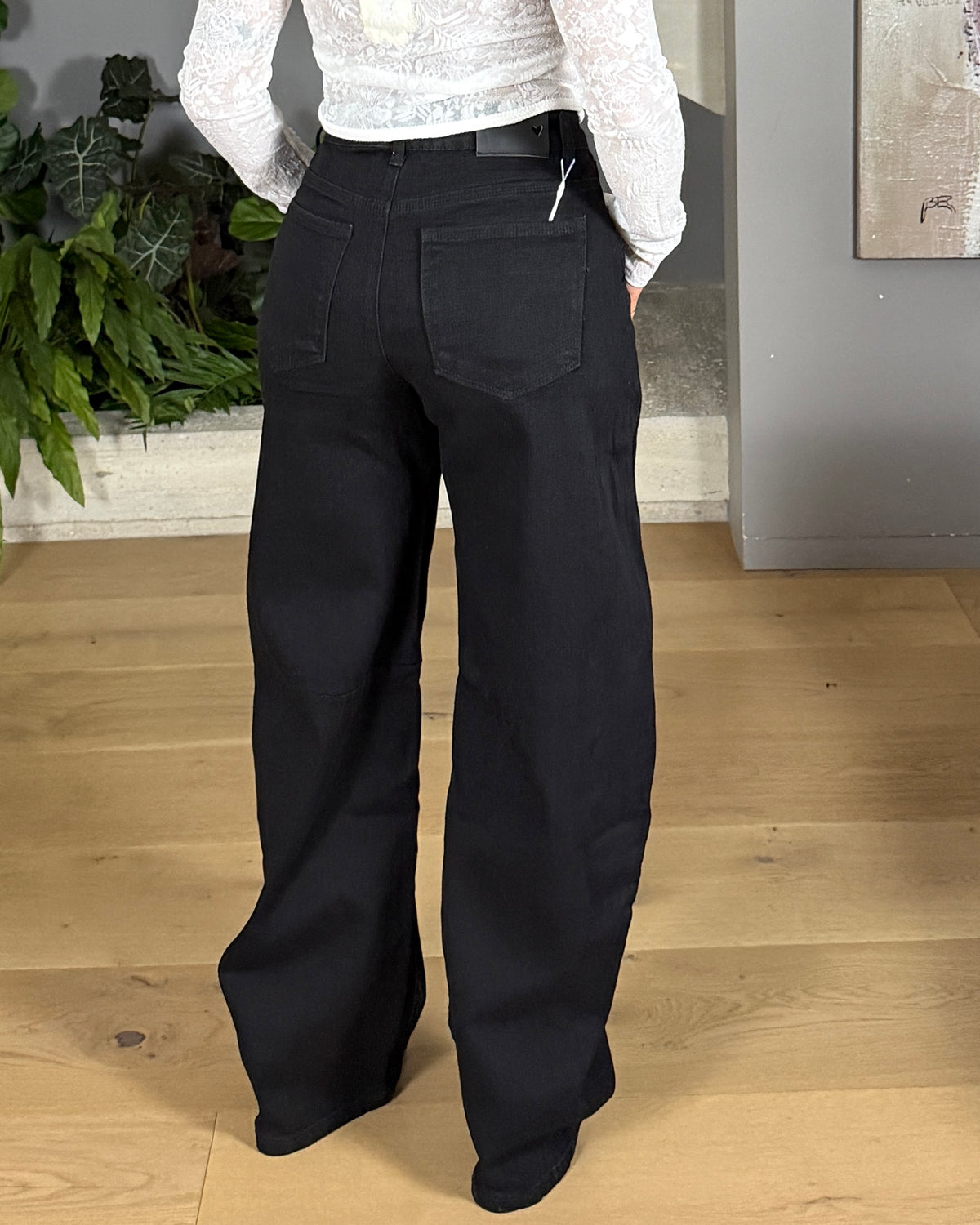 JEANS WIDE BLACK