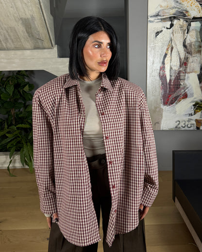 MAXI CAMICIA QUADRI