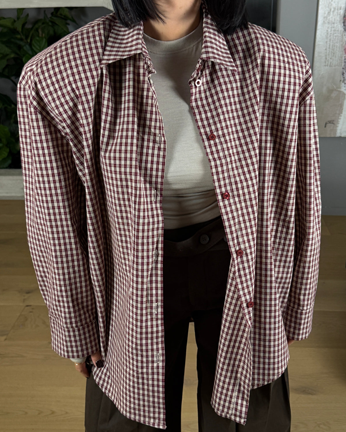 MAXI CAMICIA QUADRI