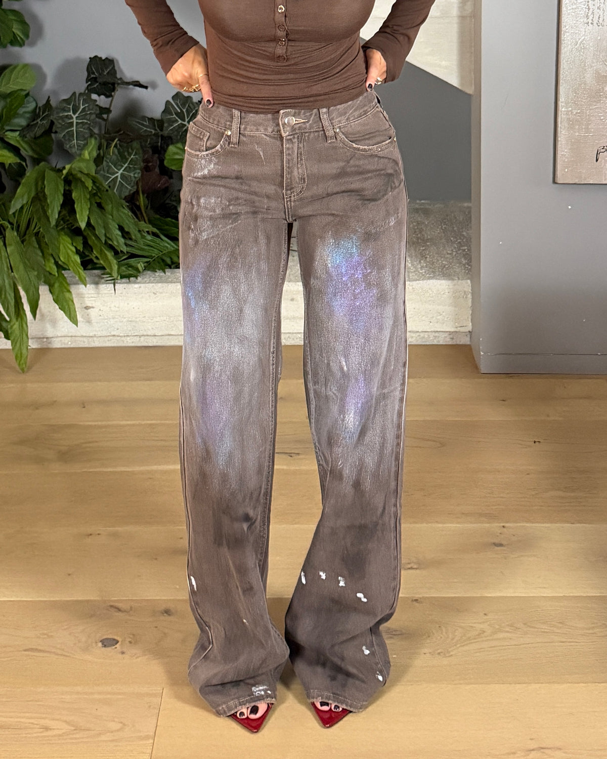 JEANS PAINT CHOCOLATE